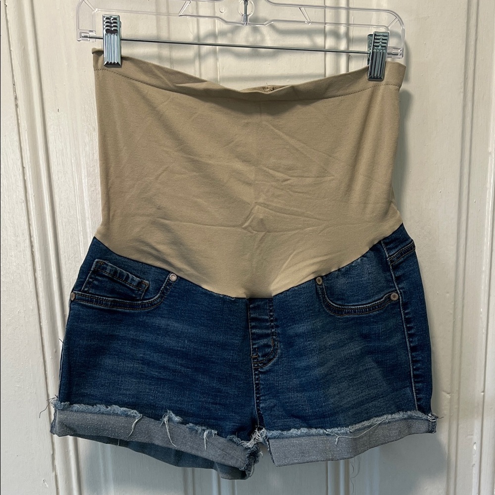 Haute Mama Maternity Jean Shorts